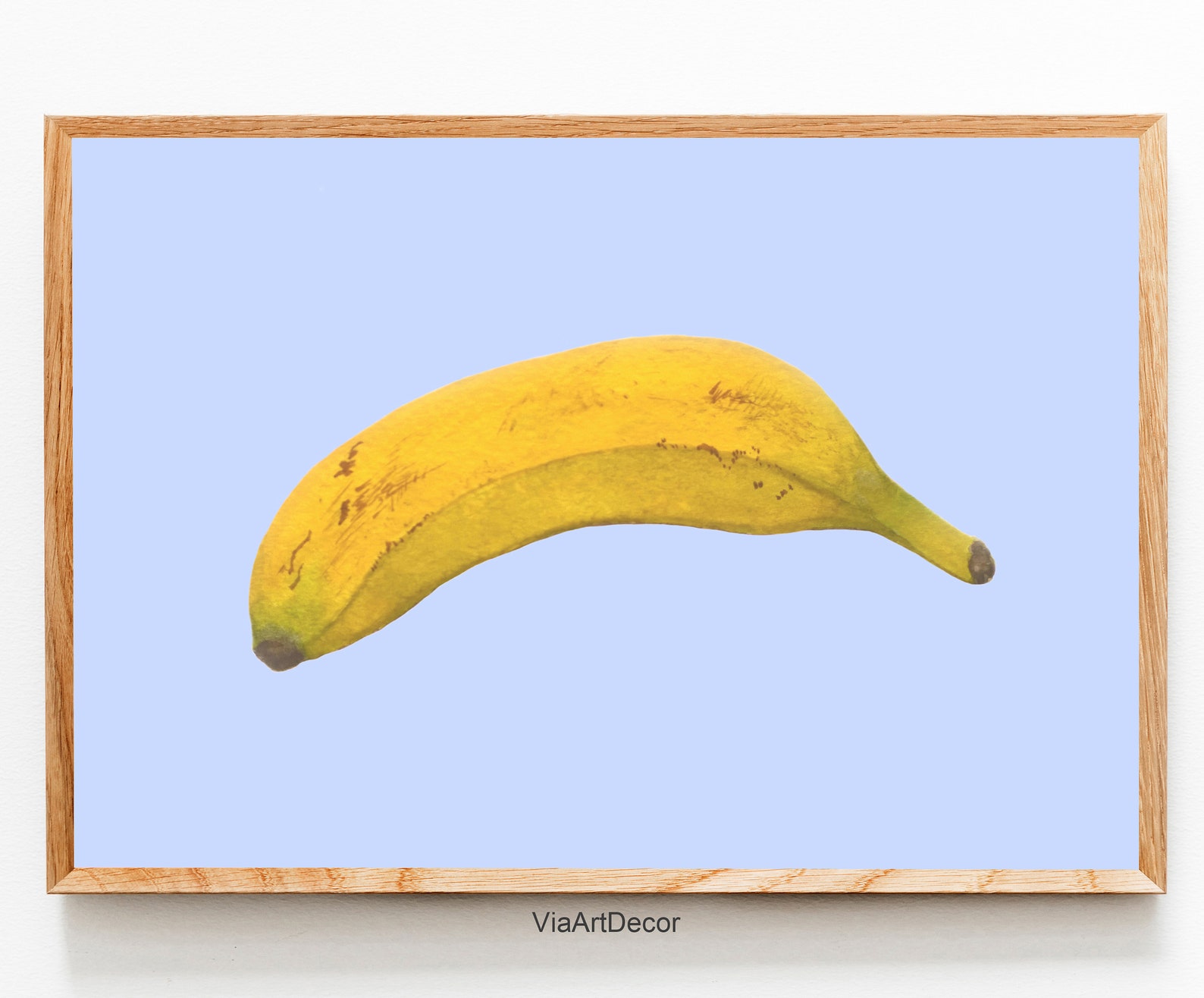 Banana Printable Wall Art Modern Kitchen Decor Print Fun Fruit Etsy