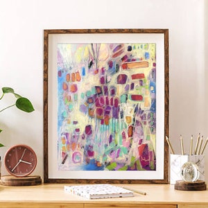 In Search of Lost Dreams - Original Painting Artwork - DIGITAL - download printable - trendy cozy home decor wall art print - gift for her