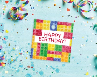 Lego Background Happy Birthday Gift Tag X - Etsy Lego Background Happy Birthday Gift Tag X - Etsy