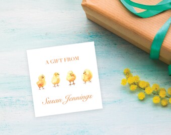 Personalized Baby Chicks Enclosure Cards