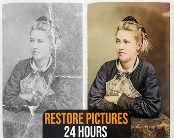 Photo Restoration, Vintage Photo Retouching, Colorize photo, Photo Editing, Photo Repair