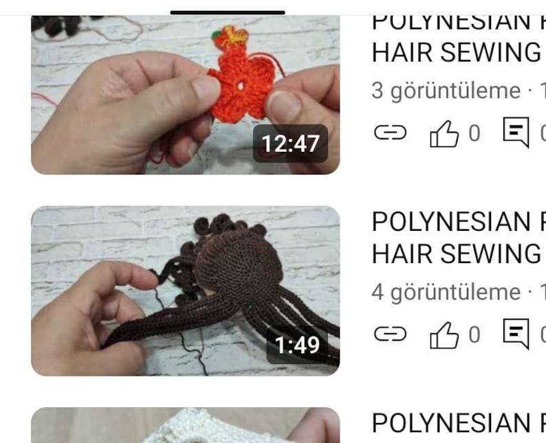 Helpful videos for Moana Doll preparation