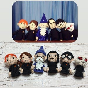Personalized Family Finger Puppets: Custom Crochet Educational Toys, custom football gift