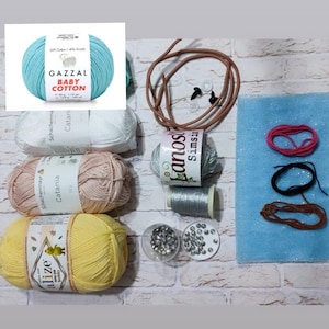 Amigurumi Elsa Pattern – PDF Guide with Video Instructions for Dress and Hair
Crochet Princess Elsa materials used