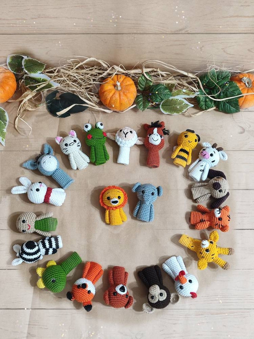 Finger Puppets, Crochet Finger Puppets, Forest Animals Puppets