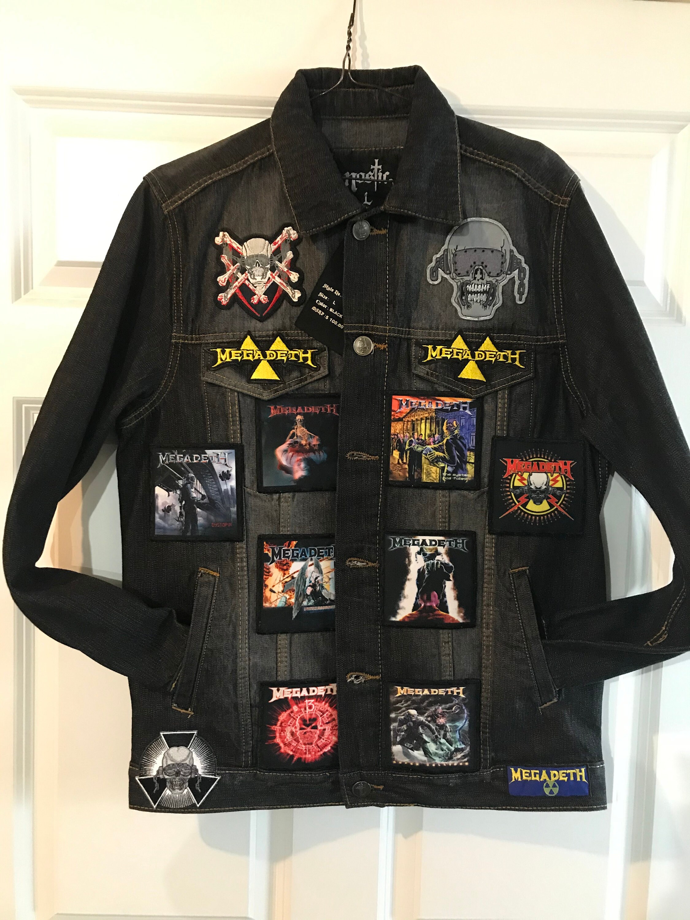 MEGADETH Tribute Jacket-BLACKL | Etsy