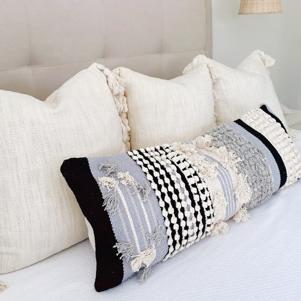 Long Lumbar Pillow for King Bed - Etsy