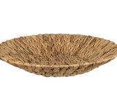 Water Hyacinth Tray, Ottoman Tray, Coffee Table Tray, Woven Wicker Tray, Wicker Tray for Coffee Tables, Round Woven Tray, Basket Tray