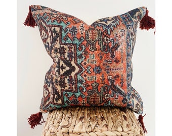 Kilim Pillow 18\u00d718inches Decorative Pillow Hemp Pillow Pillow Cushion Cover Turkish Kilim Pillow Throw Home Living Eclectic Tribal Pillow