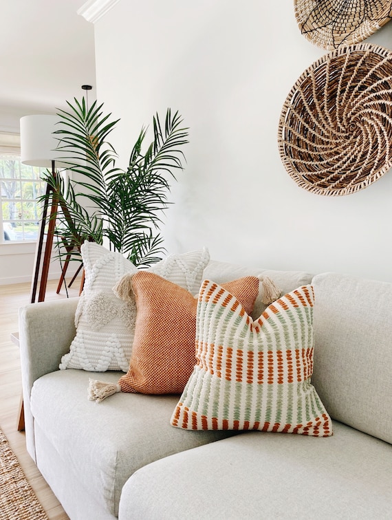 Green boho pillow online