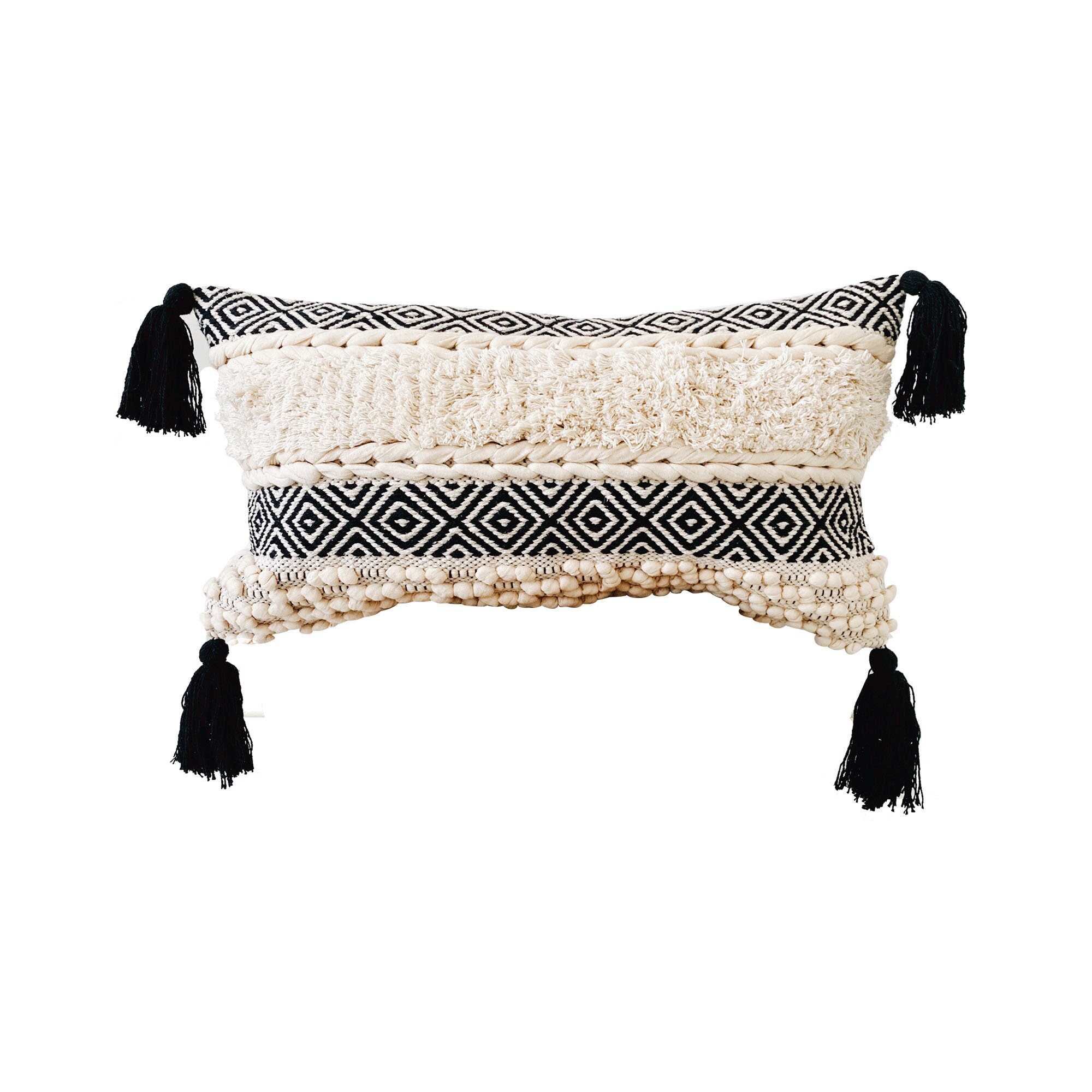 Lumbar Boho Pillow Throw Pillow Cover Bohemian Lumbar Pillow | Etsy