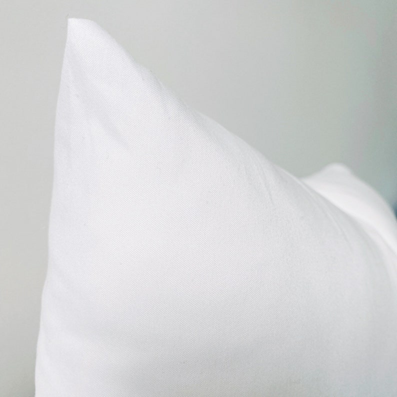 May include: A white pillow with a smooth, soft fabric texture. The pillow is made of a high-quality material and is perfect for adding a touch of comfort and style to any room.