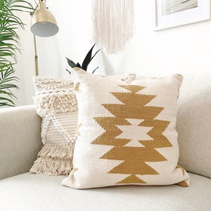 Kilim Pillow Cover 18x18 Modern Kilim Cushion Cover Sand & - Etsy