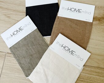 Fringe Linen Fabric Swatches, Fabric Sample, Swatch Request