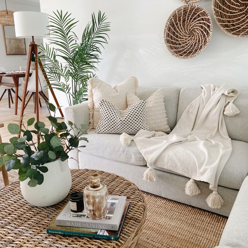 Throw Pillows Set3 Pillows Pillows Combo Black and Neutral Etsy