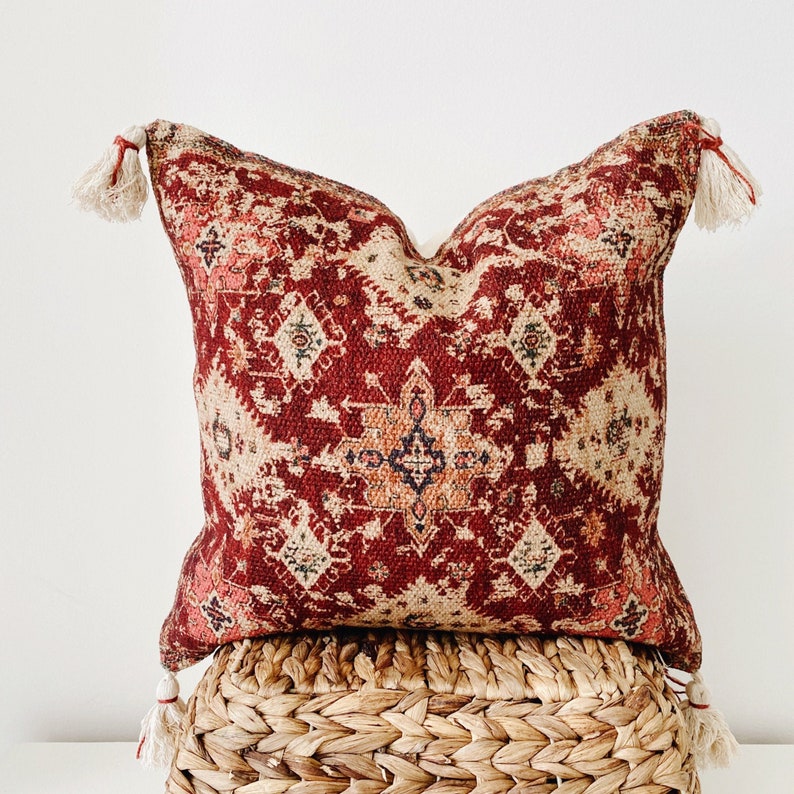 Kilim Pillow 18x18 Turkish Kilim Pillow Cover Bohemian Etsy