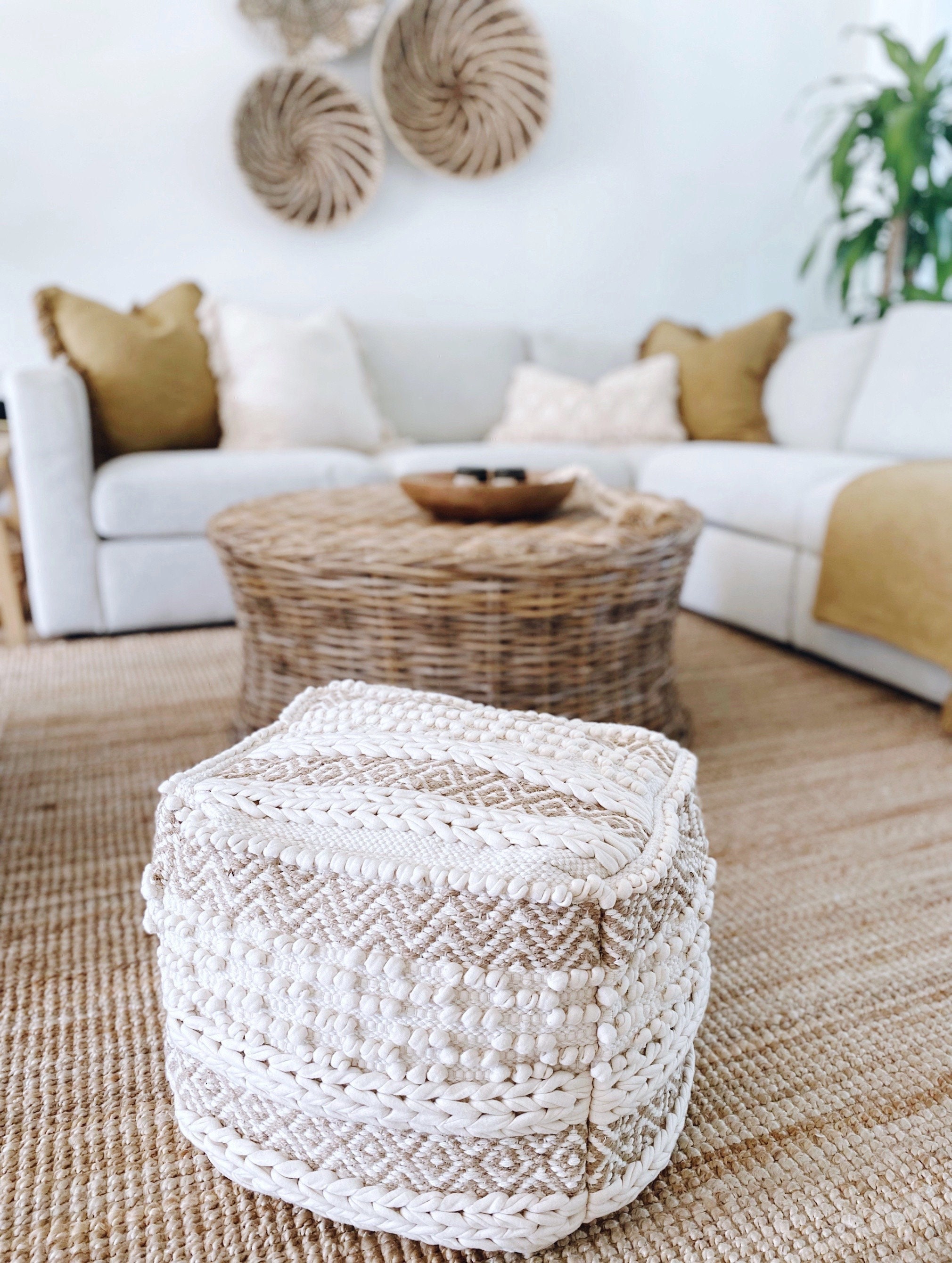 Boho pouf chair hotsell