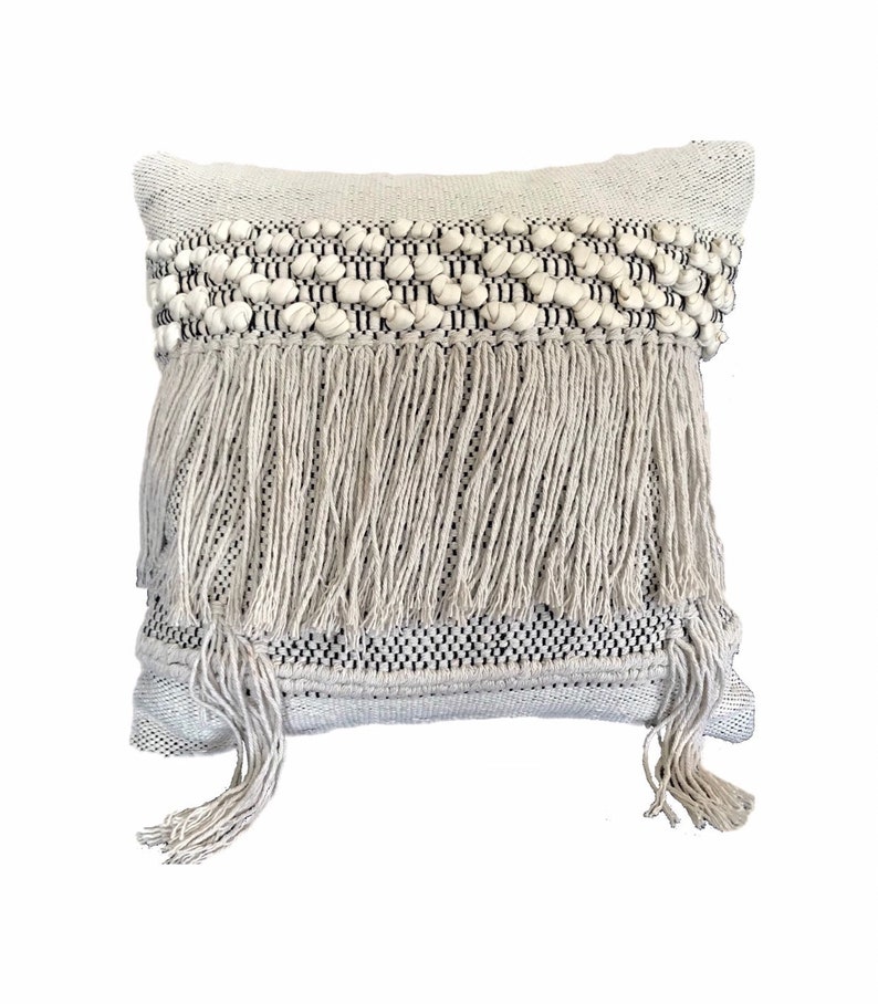 Bohemian Pillow Cover Boho Throw Pillow Cover 18x18 Neutral Etsy