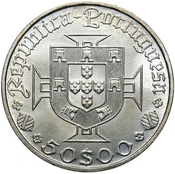 Portugal 50 Escudos 1969 500. Geburtstag Von Vasco Da Gama F.stgl - Foto 3