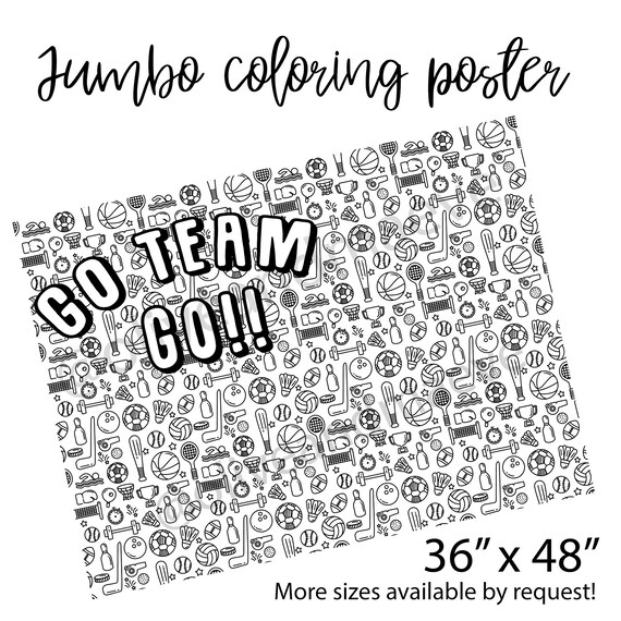 Table Sized Coloring Pages