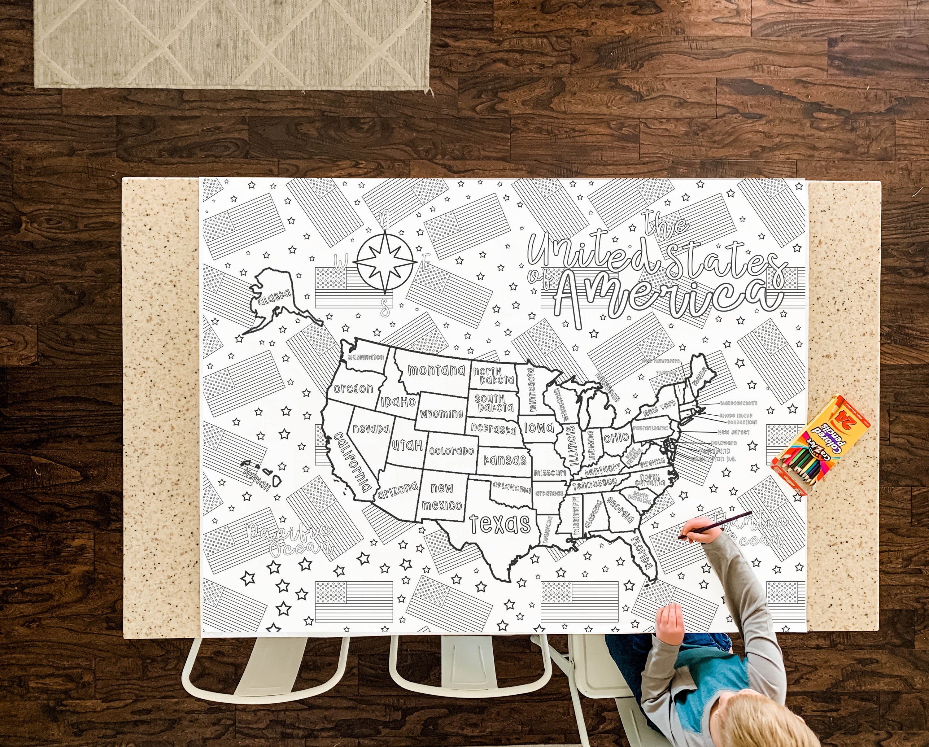 State Flags Of The Usa Coloring Pages