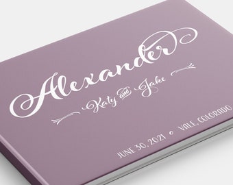 Custom Hardcover Wedding Guest Book: Personalized Keepsake