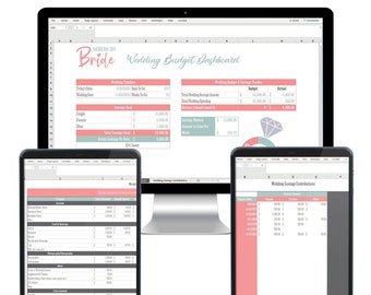 Wedding Budget & Savings Calculator | Excel Spreadsheet | Google Sheets
