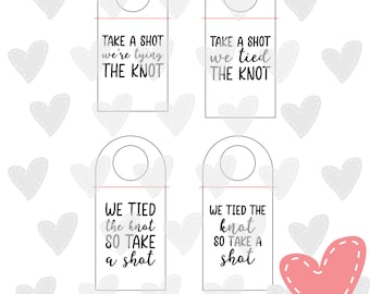 Neem een foto We bonden de knoop SVG, Cricut Project, Bruiloft Gunst Tag