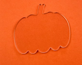 Pumpkin Place Card Acrylic Blanks | Thanksgiving Escort Cards | Fall Wedding Decor