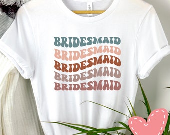 Bruidsmeisje SVG, sublimatie ontwerp, golvend lettertype SVG