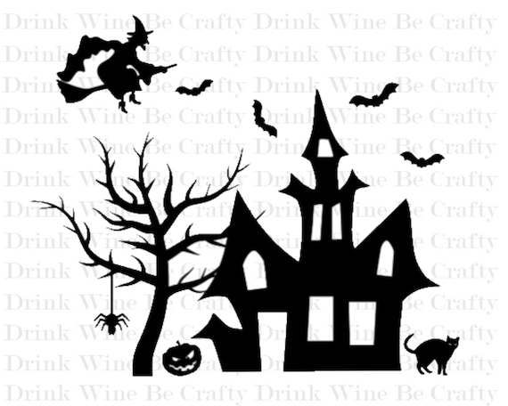 Download 24+ Haunted House Halloween Svg DXF