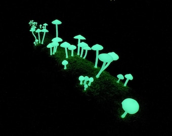 Realistic Glow-in-the-Dark Mushrooms (Decorative) - PDF Plans - Easy to Make