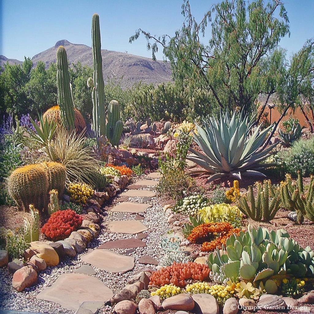 Professional Desert-themed Garden Design - Low Maintenance, Optimized for  Small Yards \u0026 Limited Planting Space - Custom Plan + Support - Etsy, image size:1024x1024