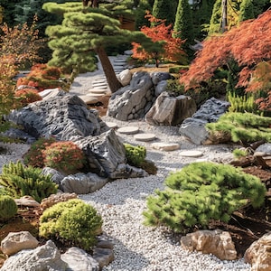 Custom Japanese Garden Design - Detailed Plant List & Support - Designed for YOUR Planting Space image 2