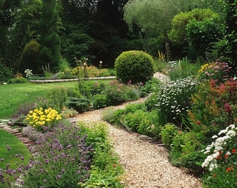 Custom English/Woodland Garden Design - Detailed Plant List & Support - Designed for YOUR Planting Space