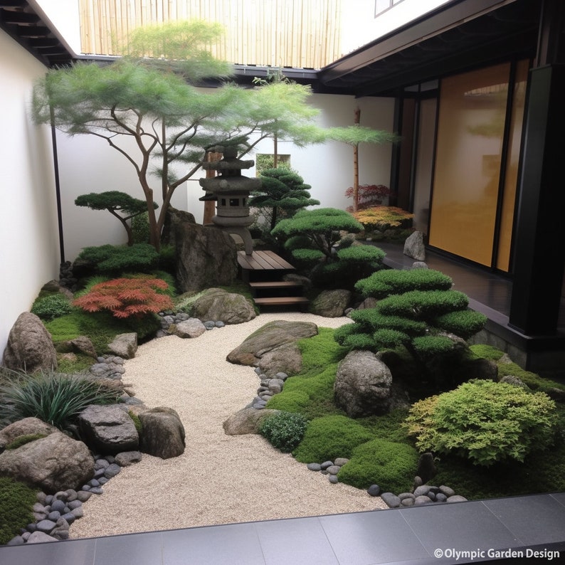 Custom Japanese Garden Design - Detailed Plant List & Support - Designed for YOUR Planting Space image 1
