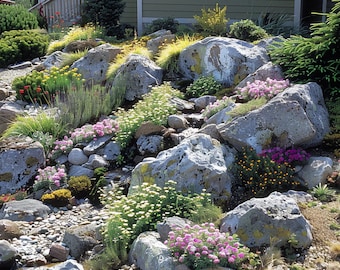 Diseño de jardín alpino personalizado: lista detallada de plantas y soporte: diseñado para SU espacio de plantación