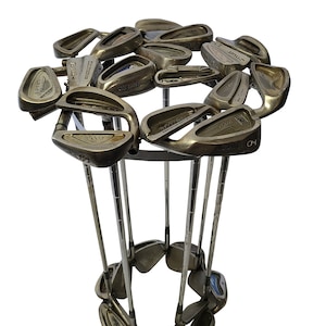 Golf Club Bar Stool Seat - 24 Inch High, Made from Vintage Recycled Irons
