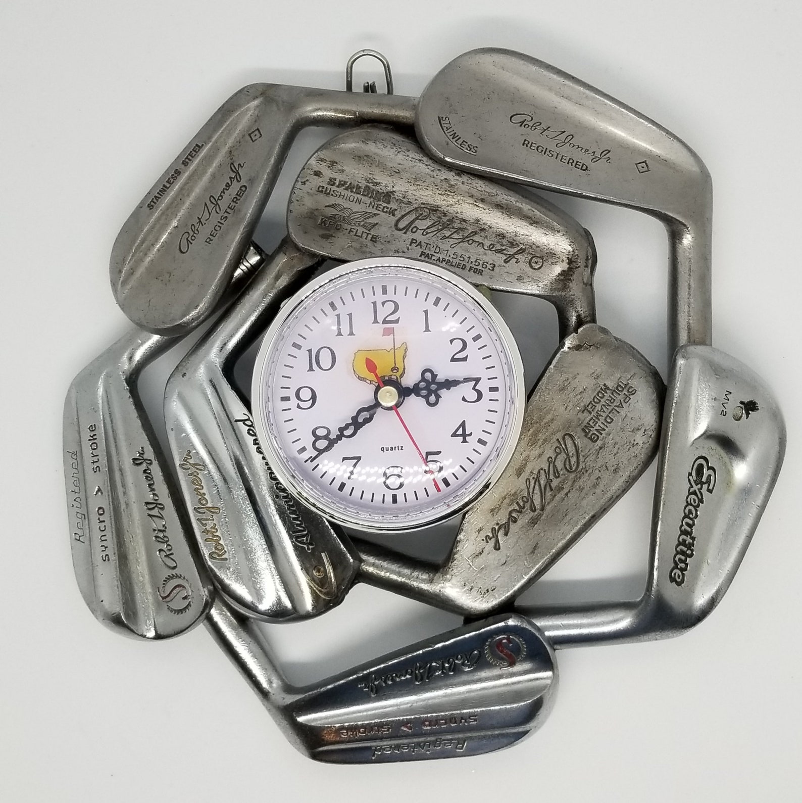 Exclusive Vintage Golf Club Clock Made From All Bobby Jones Etsy