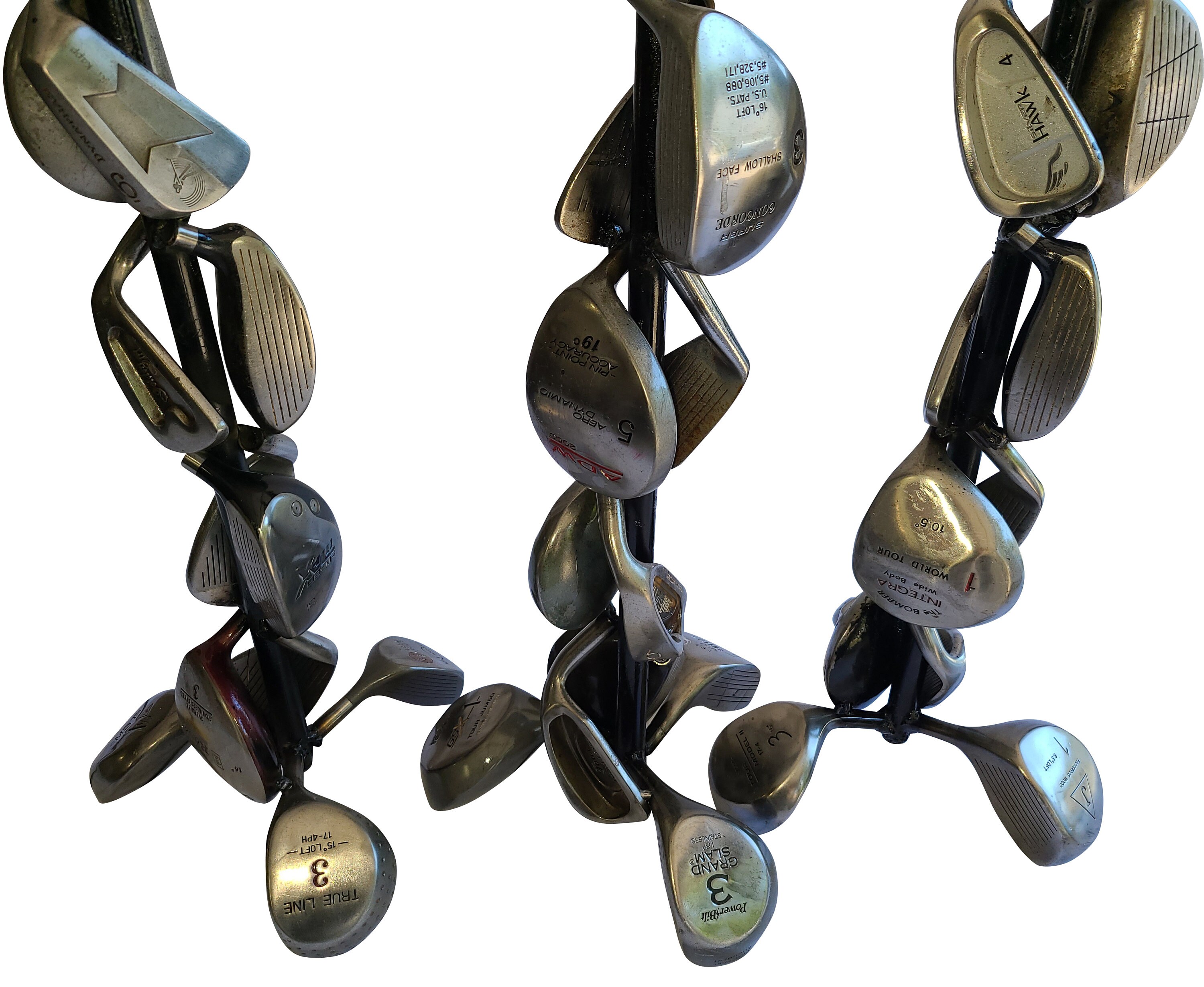 Golf Club Table Lamp Lamp Made From Recycled Vintage Golf Clubs Welded