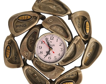 Limited Availability Ping Clock - Made from all Ping Vintage Golf Irons