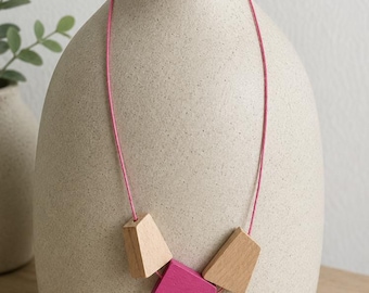 Hand Painted Wooden Beads Casual Necklace