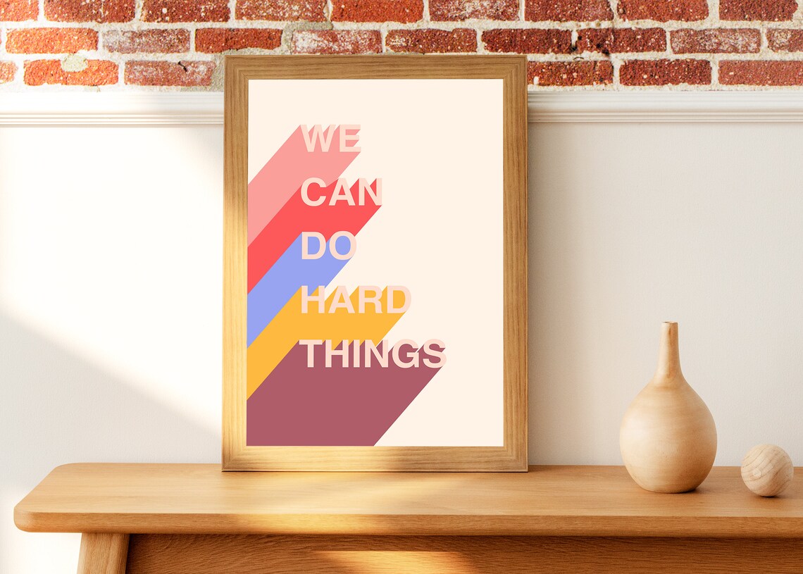 Glennon Doyle Quotes We Can Do Hard Things Digital Print - Etsy