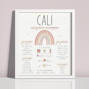 Affiche personnalisée arc-en-ciel | Fichier numérique