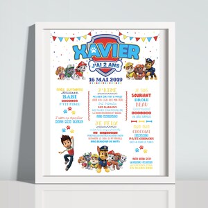 Pat Patrouille Invitation Fete D Anniversaire Garcon Etsy Canada