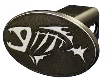 Skeleton Fish Trailer Hitch Cover – Weather‑Resistant