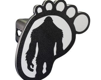 Bigfoot Trailer Hitch Cover, Sasquatch Yeti Skunk Ape (Fits 2" or 1.25" Receivers) 210510