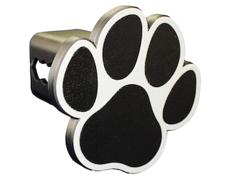 Animal Paw Trailer Hitch Cover – Durable, UV‑Resistant, Gray/Black