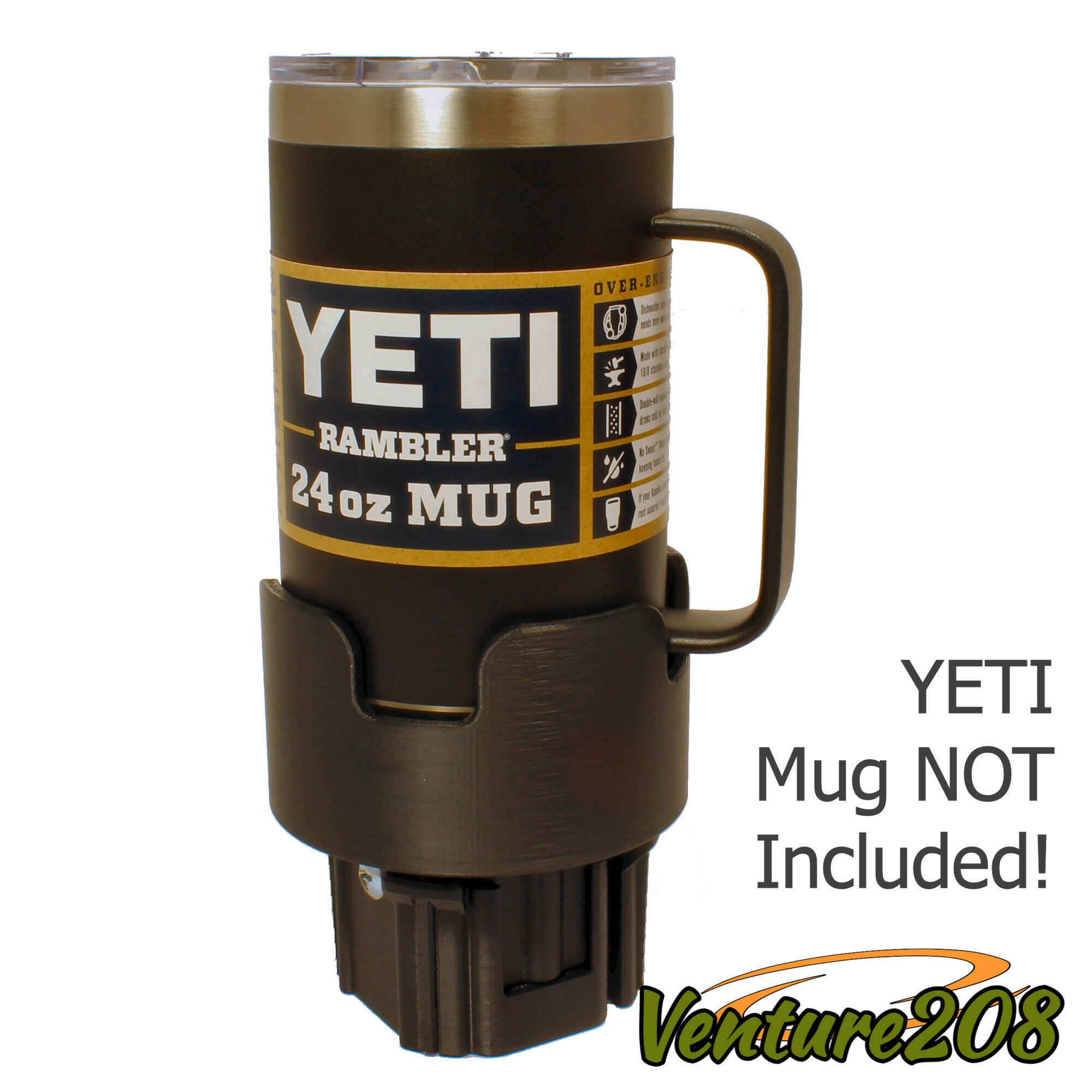 Mug Buddy Cup Holder Adapter System for Yeti Rambler 24 oz Etsy