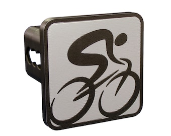 Cycling Enthusiast Trailer Hitch Cover – Road Bike Design